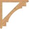 Ekena Millwork Merced Arts & Crafts Smooth Bracket, Western Red Cedar, 3 1/2"W x 46"D x 46"H BKT04X46X46MRC03SWR - alternate 2